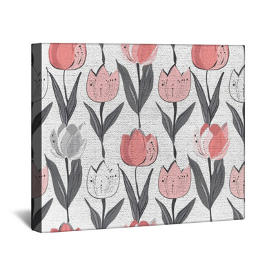«Tulip Canvas Gallery Wrap», décoration murale florale en plusieurs tailles