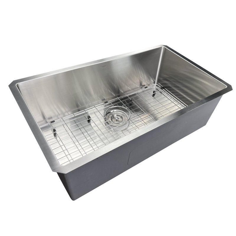 Évier de cuisine en acier inoxydable encastré à simple cuve Pro Series