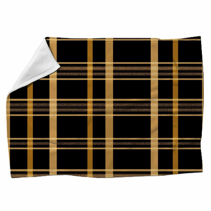Machine Printed Throw Blanket, 51" W x 60" L