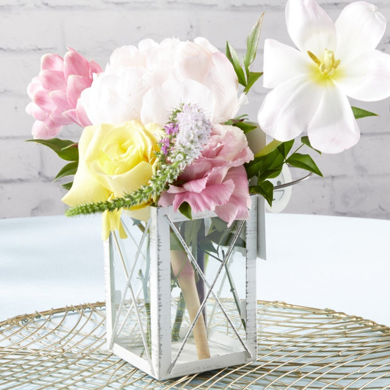 3.97638'' H Tabletop Tealight Holder, White