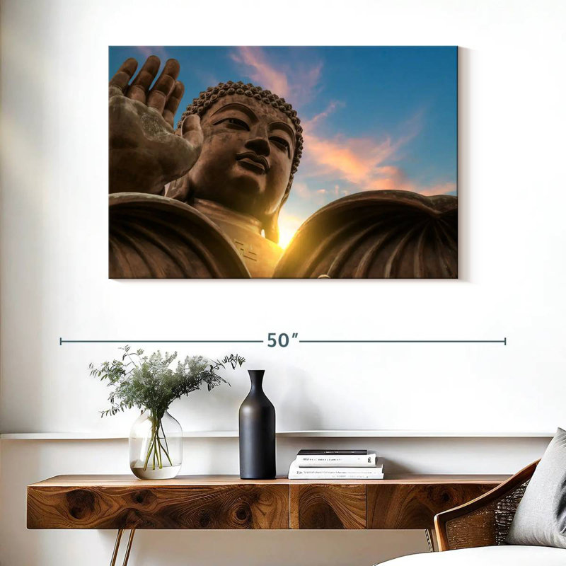 Bouddha du monastère Adella Po Lin, H 26 po x l 39 po