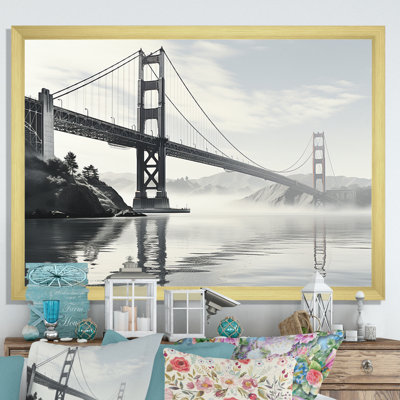 «Gray Bridge Golden Gate», reproduction sur toile