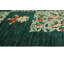 Tapis fin fait à la main Chobi Vada - vert - rouille, 3 pi 0 po x 4 pi 11 po