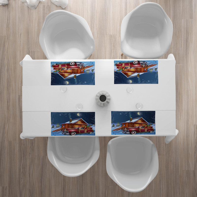 Polyester Abstract Rectangle Placemat