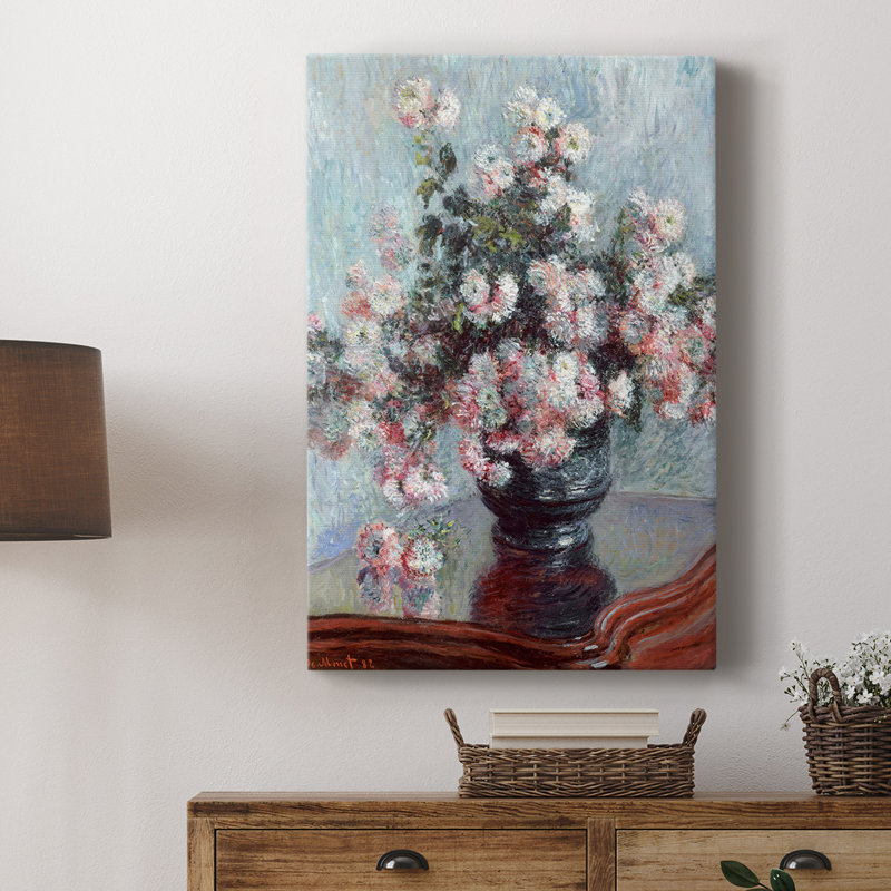 Imprimé floral rétro Cxxxi - galerie enveloppée Cavas, H 48 po x l 32 po