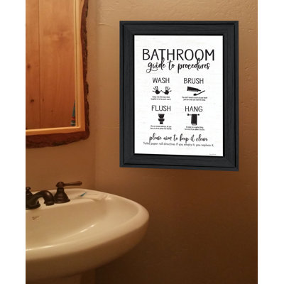 Bathroom Guide " Bathroom Guide " by Lettered & Lined