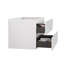 Meuble-lavabo mural avec deux tiroirs, élégance blanche intemporelle et capacité de rangement améliorée, pré-assemblé-1389407087