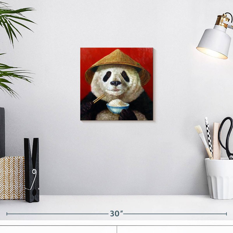 Crowle Panda Feast, H 10 po x l 10 po