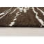 Tapis brun / crème noué à la main