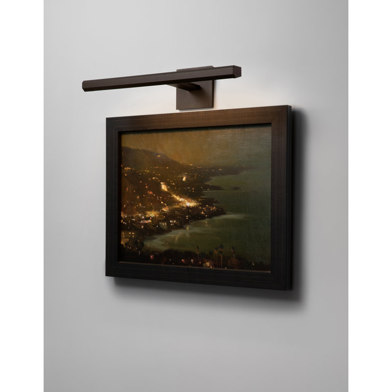 ArtLight Hardwired, 277V Dimmable LED Wall Mounted Picture Light, Oil Rubbed Bronze, 4.5" H x 24" W x 9.25" D, 2700K