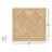 Boiserie 36" x 36" Large Format Wood Parquet Look Porcelain Floor Tile-86762897