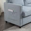 Canapé-lit 2 places en tissu chenille Modern-1935973761