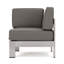 Ensemble modulaire de patio extérieur en aluminium pour 4 personnes