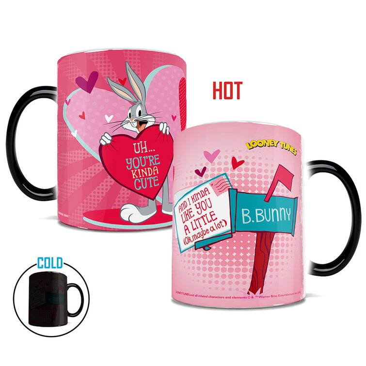 Hot Coffee Cup With Hearts . Valentines Day Coffee Cup . 