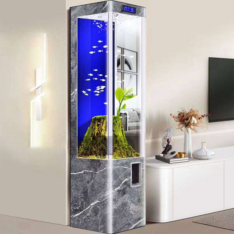 Aquarium en verre 25-30 gallons, Light Gray, 15.75