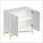 2 Door White Locker Accent Cabinet