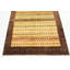 Tapis en laine brun/beige 4 pi x 6 pi 2 po one-of-kind à la main noué la new age Nash