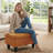 Rectangular Storage Ottoman Bench With Hinged Lid, Faux Leather Footrest For Living Room, Bedroom, Entryway, Orange, 28.5"X19"X17.5"-2138564176