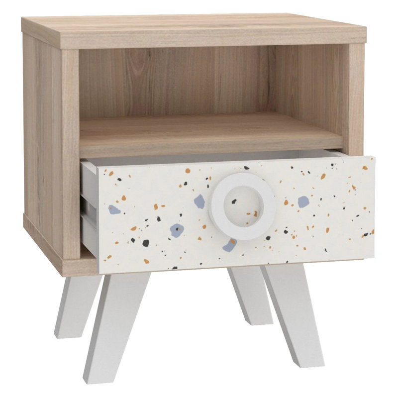32.5cm W Manufactured Wood Bedside Table