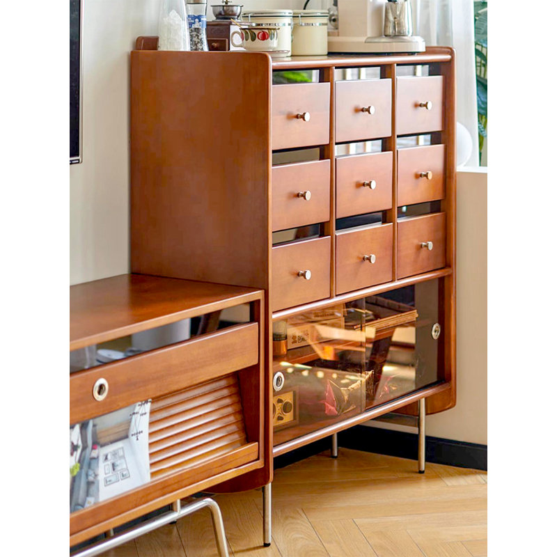 Armoire d'appoint rétro grande capacité