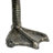 Metal Standing Clock with Duck Feet Gunmetal