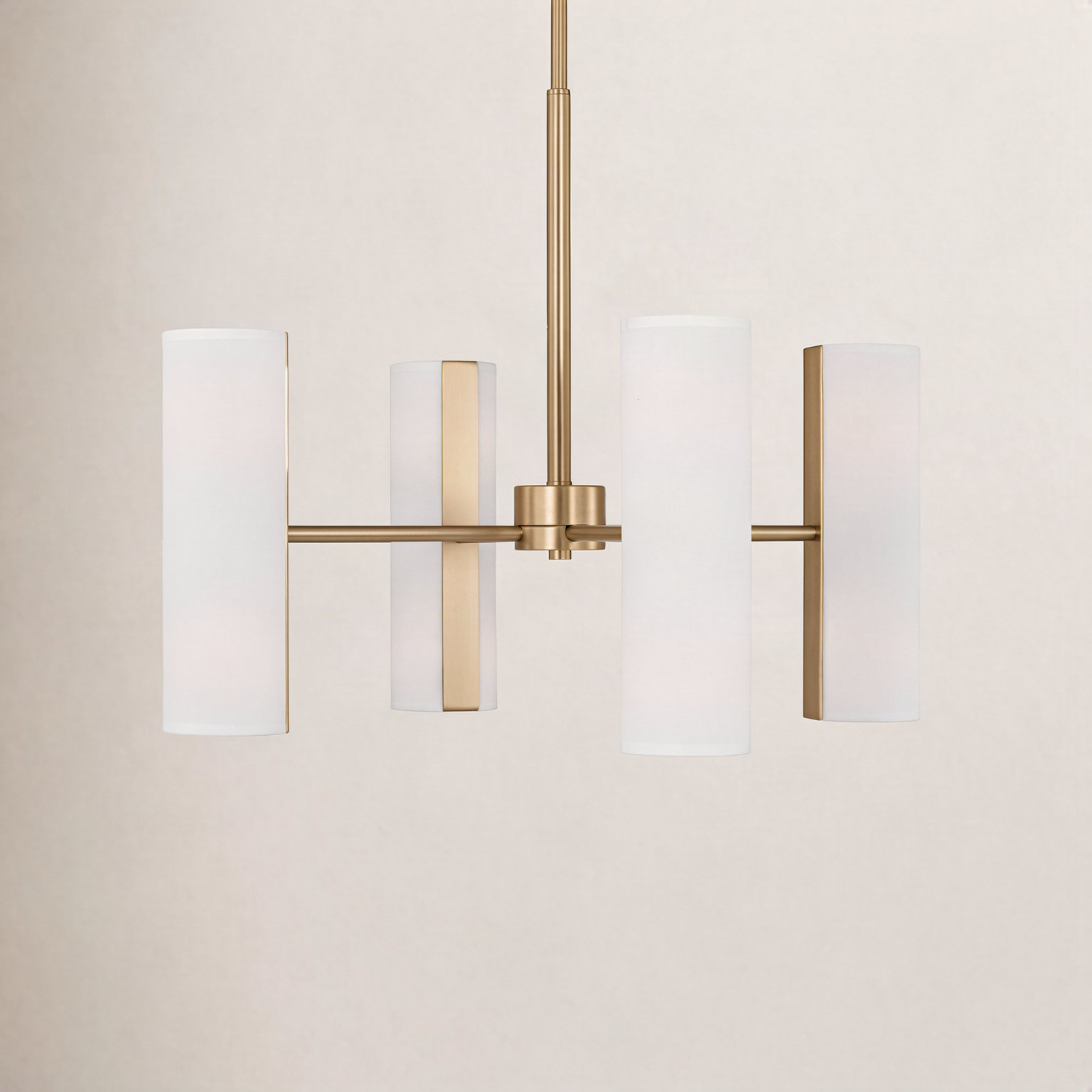 Capalino 8-Light Chandelier, 19.625" H x 24" W x 24" D, Satin Brass