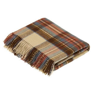 Jeté en laine Tartan
