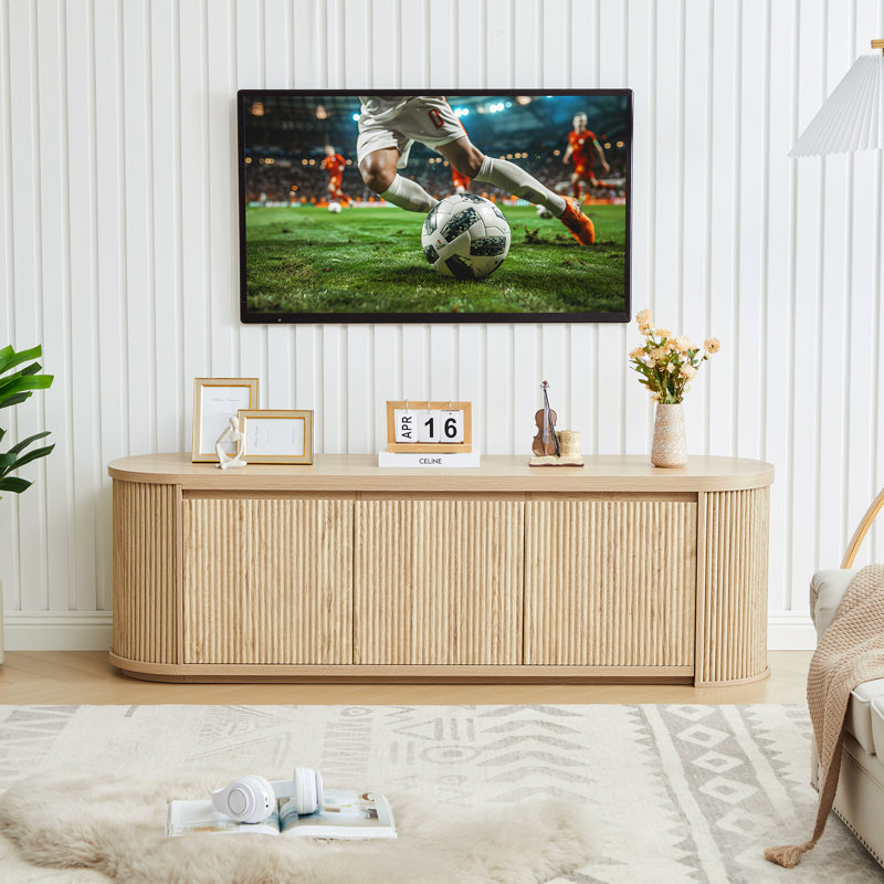 Extendable Tv Stand For Tvs Up To 70", Natural