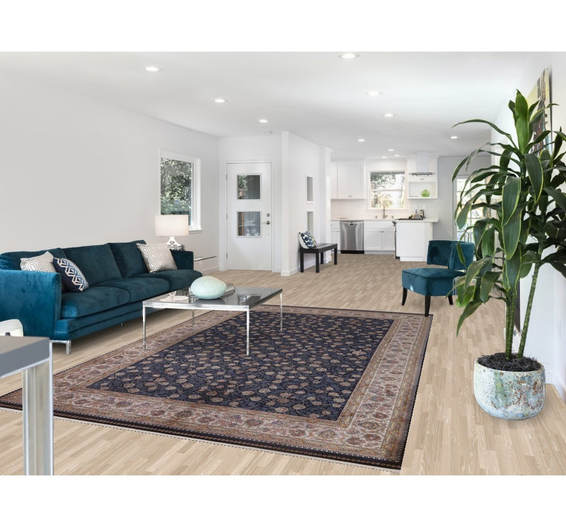 Tapis oriental bleu 7 pi