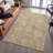 Premium Machine Washable Wayne AMF1101 Damask Rug-942750890