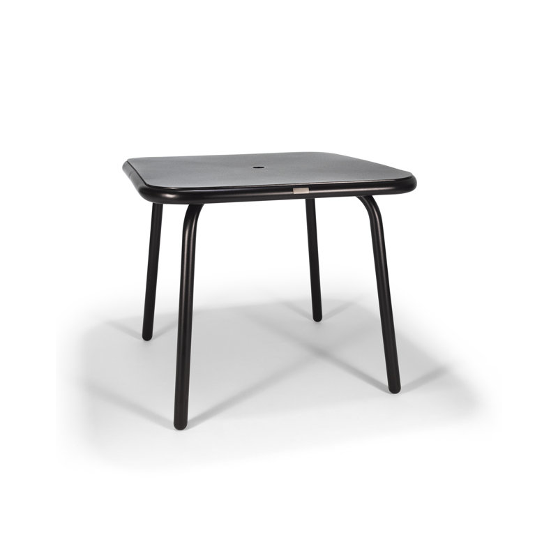 Holsen 42" Square Rigid Chat Table x 24"H, 34.75" H x 42" W x 42" D, Black