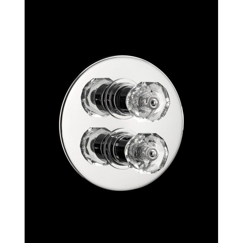 King Thermostatic Mixer, Polished Nickel