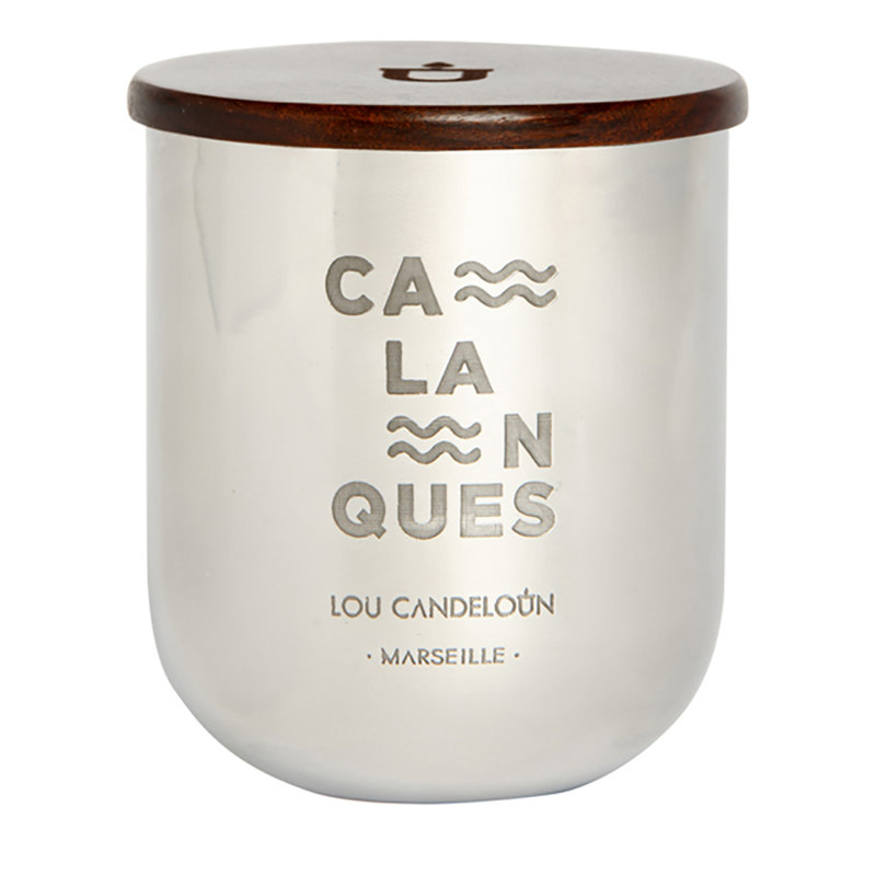 Calanques Scented Jar Candle, 14cm H x 12.5cm W x 12.5cm D