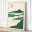 Layered Mountain Landscape Japandi 1 Piece Wrapped Canvas Wall Art-406348052-406348054