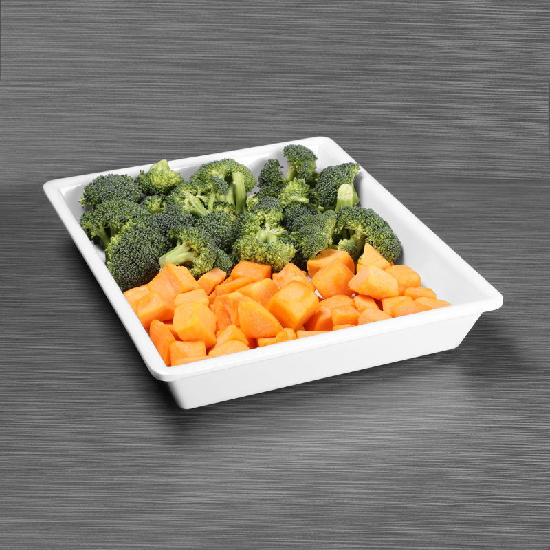 Elite Global Solutions Rectangle Melamine Baker Bakeware, White