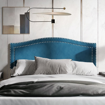 Duyne Glam Velvet Upholstered Panel Headboard