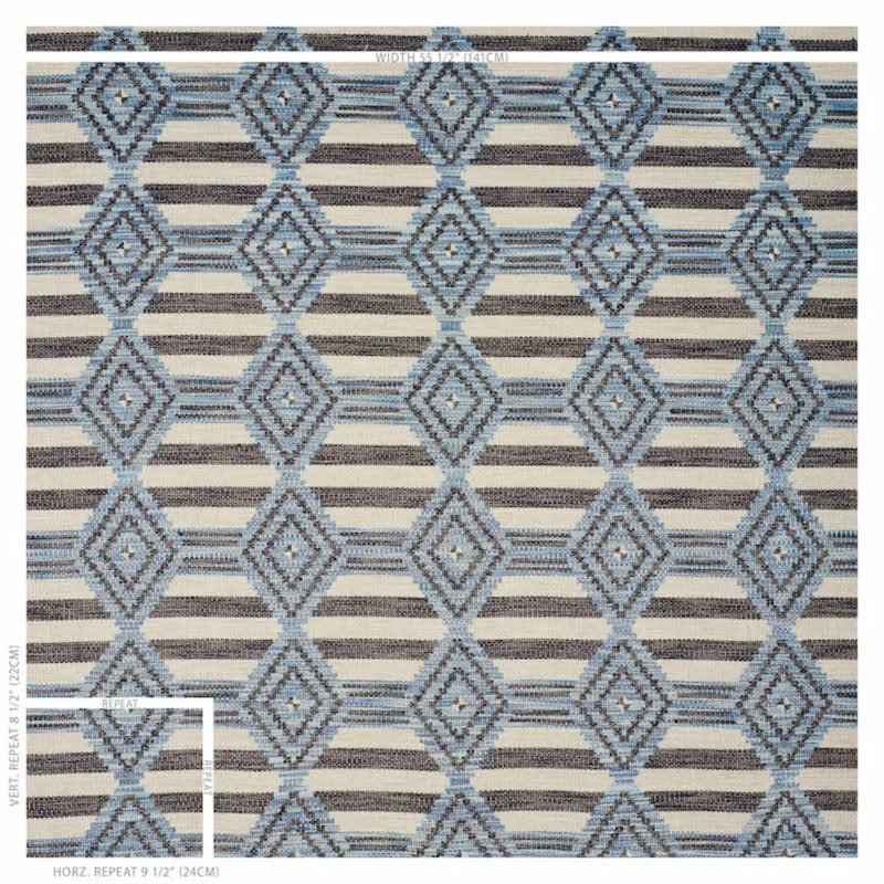Manta Performance Fabric, Blue