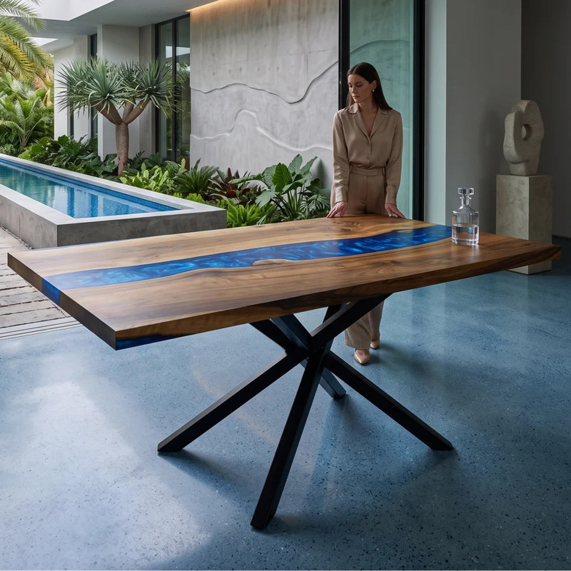 Table de salle à manger Astrea, L 48 po x L 120 po