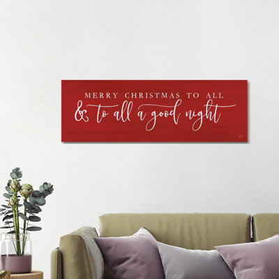 Merry Christmas To All- Gallery-Wrapped Canvas Giclée