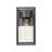 Outdoor Wall Lighting Fixture – Black Wall Sconce With Seeded Glass, 11" H, Modern Exterior Lantern-1648129579