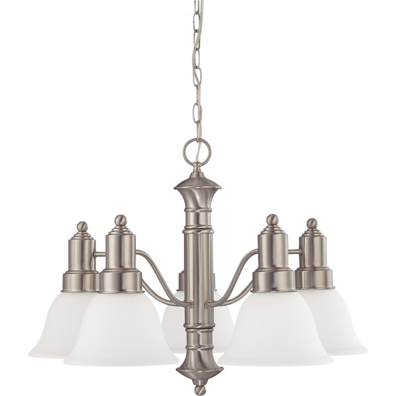 Mayhugh 5 - Light Dimmable Classic / Traditional Chandelier, Yes