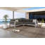 Ensemble modulaire de patio extérieur en aluminium pour 4 personnes