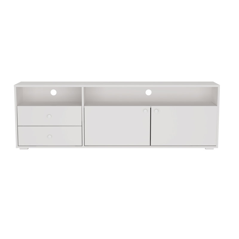 Meuble télé moderne pour meuble télé 50 55 65 70 pouces blanc