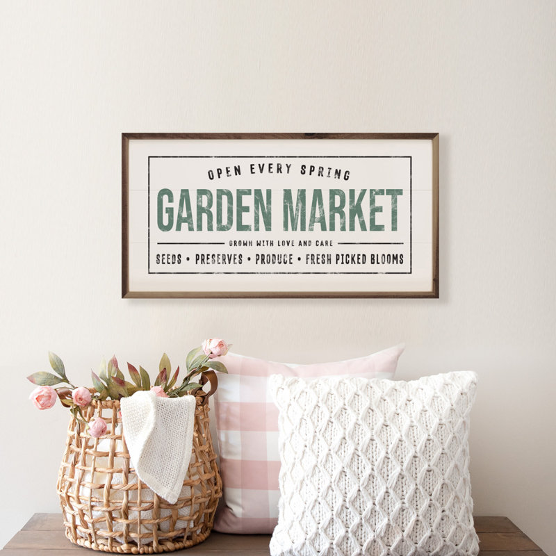 Garden Market - blanc, H 20 po x l 40 po