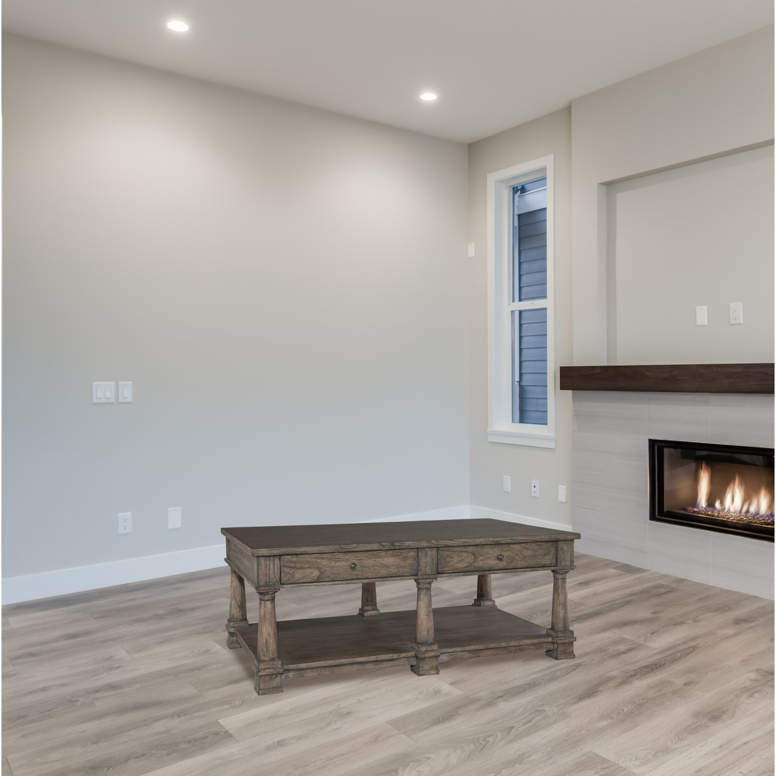 Stephens Solid Wood Single Coffee Table with Storage