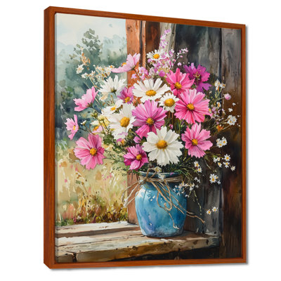 «Country Garden Charm Of Assorted Bouquets II», art encadré assorti