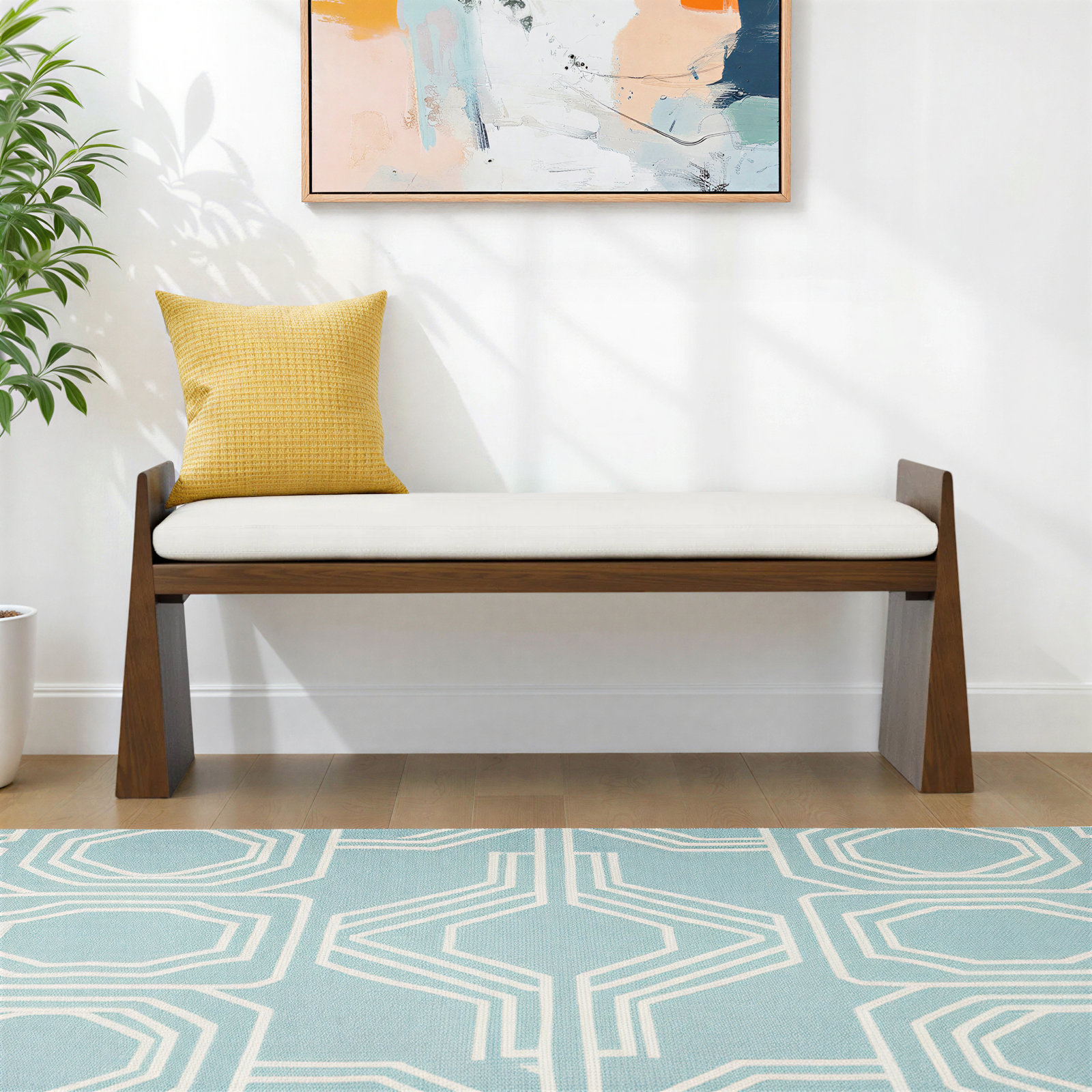 Asira Velvet Bench