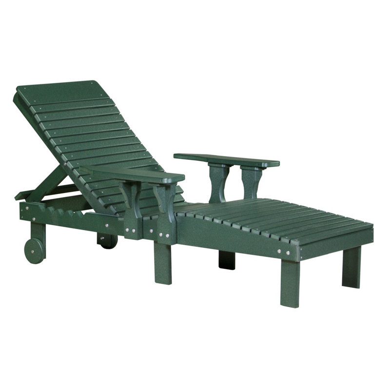 Chaise de patio inclinable Dicie, Vert