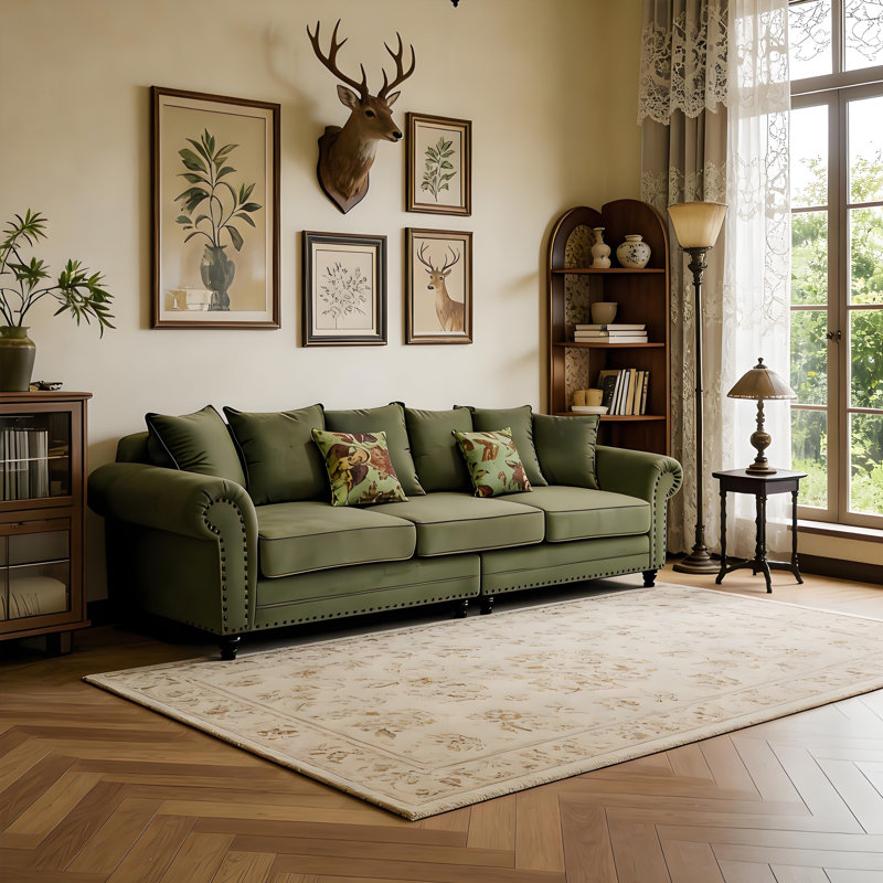 Canapé droit 110,24 po American Vintage Luxury