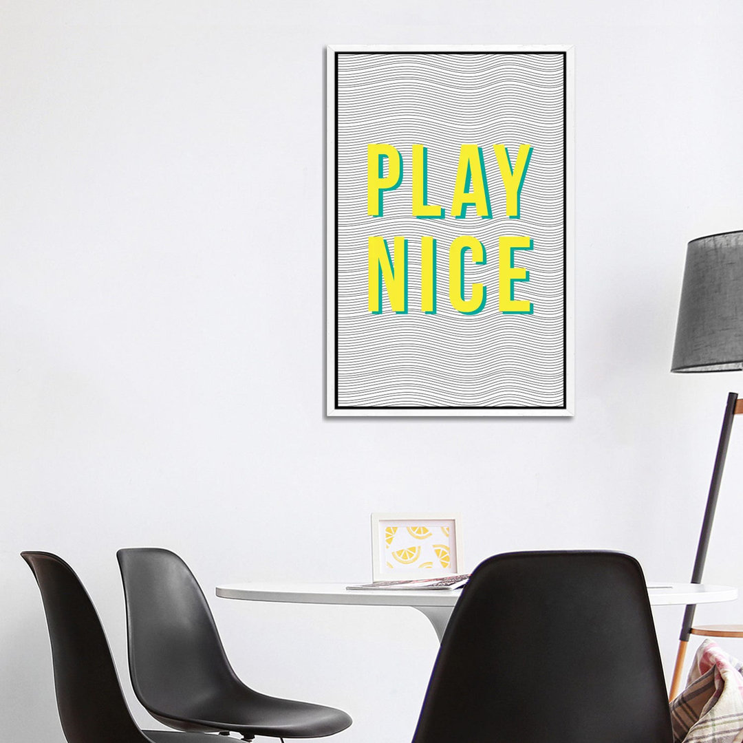 Play Nice von The Native State - Gallery-Wrapped Canvas Giclée on Canvas